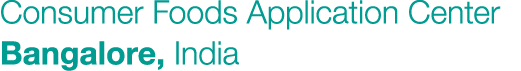 Consumer Foods Application Center Bangalore, India 