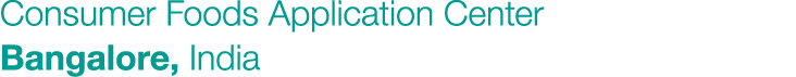 Consumer Foods Application Center Bangalore, India